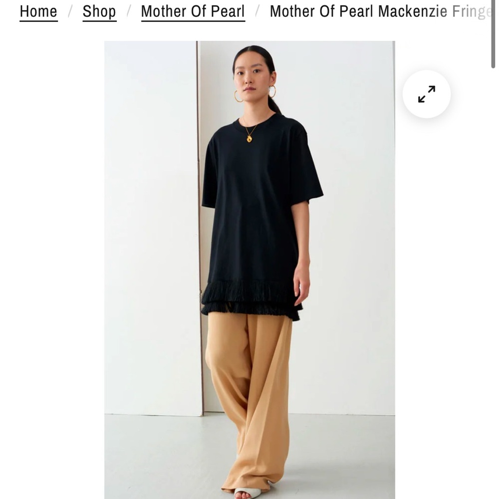 Mother of pearl T-shirt dress